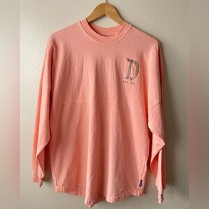 Disney parks peach Spirit Jersey resort oversized pullover women’s sweatshirt